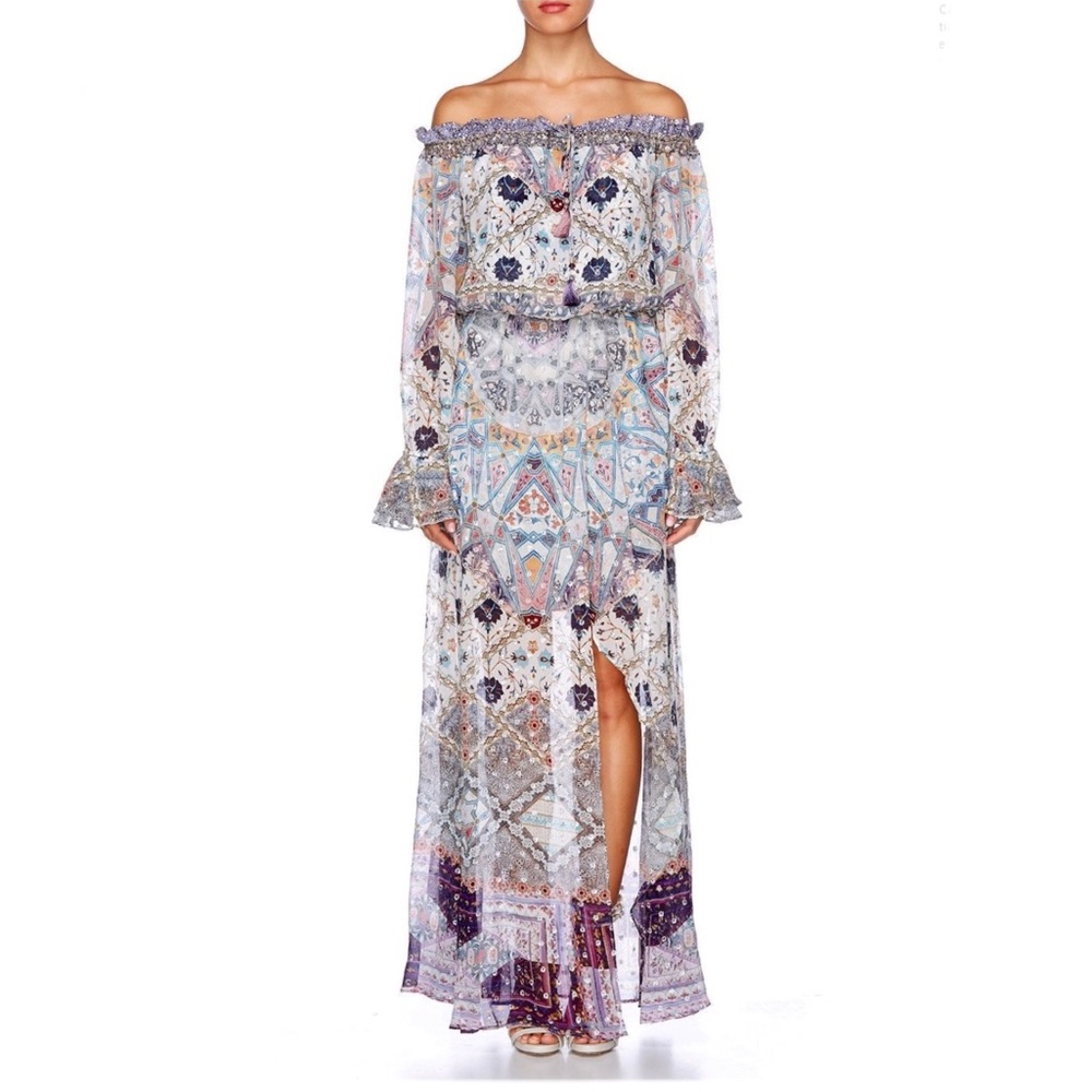 Camilla Tales of Tatiana Drop Shoulder Split Dress
